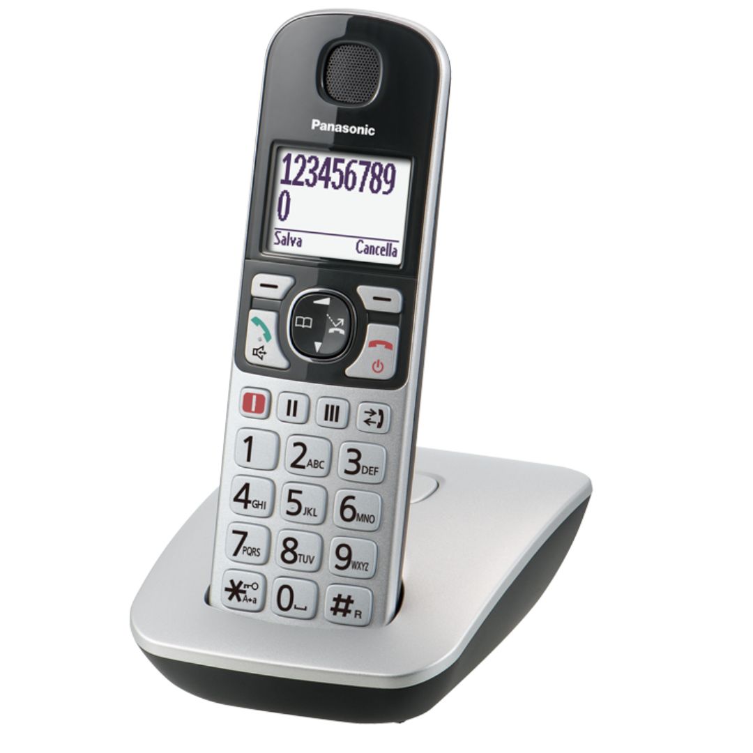CORDLESS PANASONIC KX-TGE510JTS ARGENTO